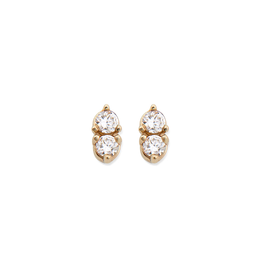DIAMOND ANTIQUE DOUBLE STUDS