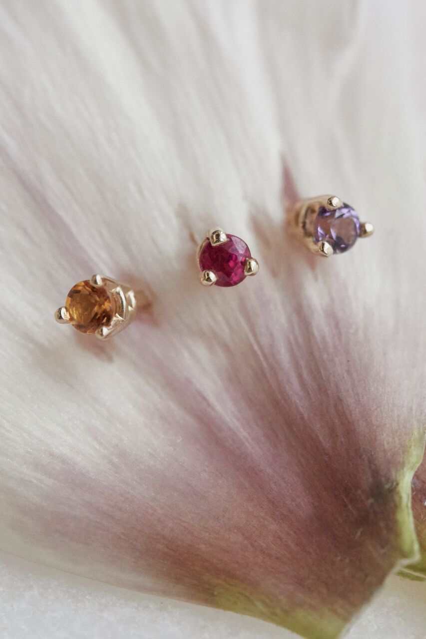 PERIDOT BIRTHSTONE STUDS